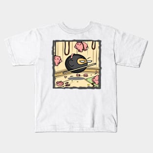 Ninja Breaking Bank Kids T-Shirt